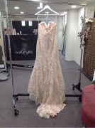 Madison James Wedding Gown Mj361 - Size :14 Colour: baby pink/ivory/gold - 2