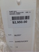 Madison James Wedding Dress MJ567 - Size :14 Colour: sand ivory - 3