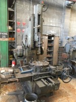 BUTLER HEAVY DUTY 12" VERTICAL SLOTTING MACHINE WITH CIRCULAR INDEXING T-SLOTTED WORK TABLE