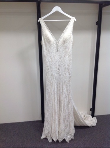 Madison James Wedding Dress Mj469 - Size :14 Colour: sand ivory nude