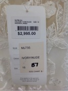 Madison James Wedding Dress Mj756 - Size :16 Colour: ivory nude - 3