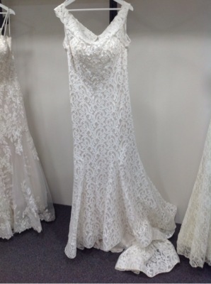 Wilderly Bridal Celine Gown F161 - Size :14 Colour: sand ivor