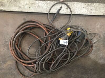 2 Assorted 415V Extension Leads and Cable (As Is)
