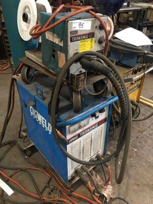 CIGWELD 400 AMP MIG WELDING PLANT Model: Transmig 400 with Wire Feed Unit, Leads, Gun, Control to 415V 3 Phase Electric Motor and Switch