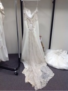 Madison James Wedding Dress Mj550 - Size :8 Colour: ivory almond champagne silver - 2