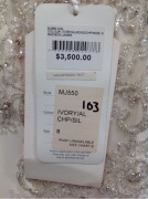 Madison James Wedding Dress Mj550 - Size :8 Colour: ivory almond champagne silver - 3