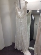 Madison James Wedding Dress Mj356 - Size :10 Colour: ivory sand