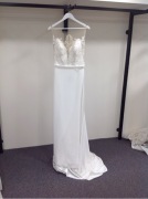 Madison James Wedding Dress Mj355 -Size :16 Colour: ivory nude silver