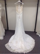 Madison James Wedding Dress Mj355 -Size :16 Colour: ivory nude silver - 2