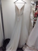 Madison James Wedding Dress Mj456 - Size :6 Colour: sand ivory nude - 2