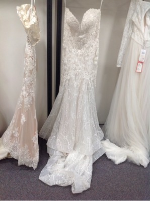 Allure Couture Bridal Gown C563L - Size :12 Colour: sand/ivory