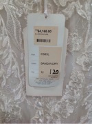 Allure Couture Bridal Gown C563L - Size :12 Colour: sand/ivory - 2