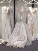 Allure Bridal Gown C343 - Size :10 Colour: champage/ silver - 2