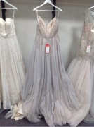 Abella by Allure Bridal Gown E104L -Size :12 Colour: rose silver - 2