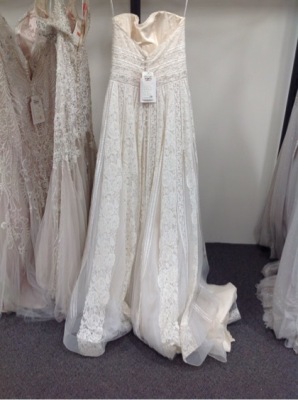 Madison James Wedding Dress MJ363 -Size :12 Colour: gold/ivory