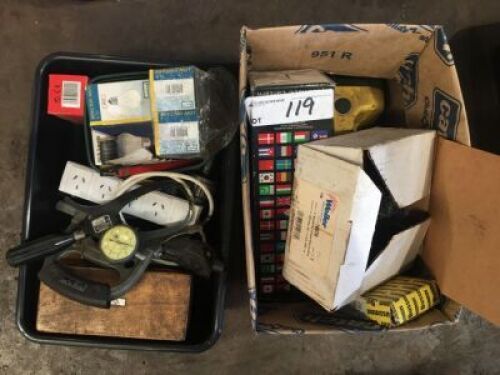 2 Boxes Assorted Components, Parts etc