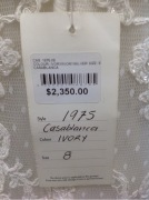 Casablanca Bridal Gown 1975 - Size :8 Colour: ivory - 3