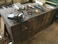 Timber Framed Multi Drawer Work Bench with Engineers Vice