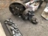 Quantity Assorted Cutting Tools, Hand Tools etc, 5 Assorted Drill Chucks and Drill Keys, 3 Assorted 3 and 4 Jaw Chucks and 3 Assorted Full Cans/Drums Gear Oil and Oil Can - 3