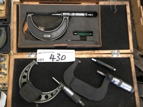 7 Assorted Outside Micrometers