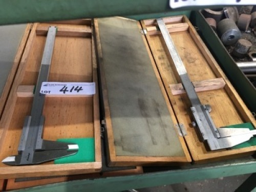 2 Mitutoyo Vernier Calipers in Case