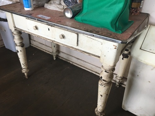 Period Style Timber Framed Single Drawer Side Table