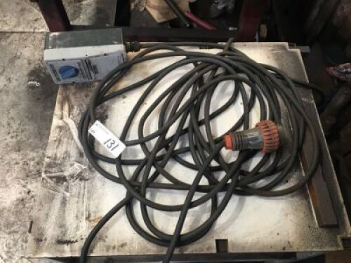 Length Heavy Duty 415V Extension Lead with Switch Box