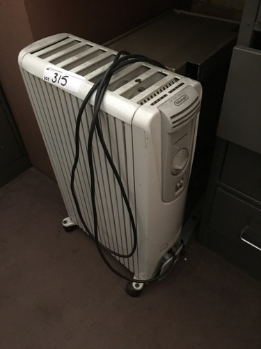 Delonghi Electric Oil Filled Column Heater and Martec Fan Heater