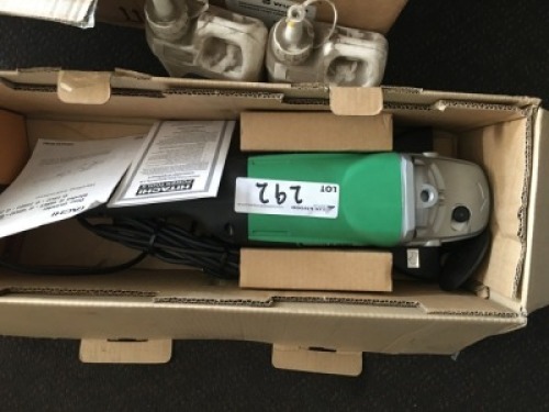 Hitachi Heavy Duty Portable Battery Electric Right Angle Grinder (New)