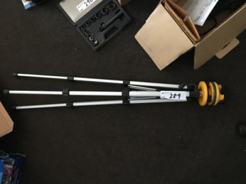 Surveyors Tripod Stand and Spirit Level