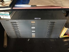 Steel Framed 10 Drawer Plan Filing Cabinet