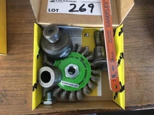 Wire Brush, Hacksaw Blades and Tooling