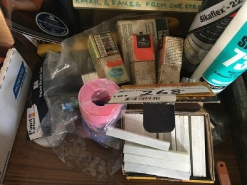 3 Wire Brushes, Metal Chalk, Tape, Sealant etc