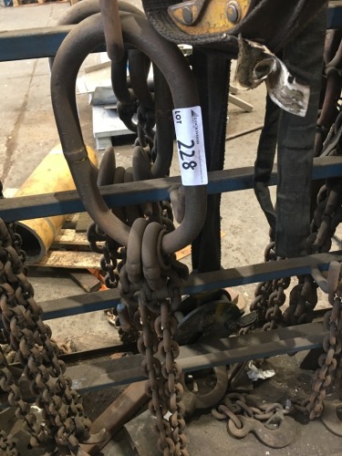 Heavy Duty Steel Framed 2 Leg Chain Lifting Sling