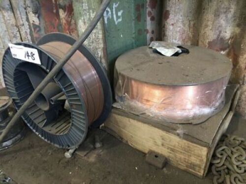 3 Rolls Welding Wire and Assorted Welding Leads