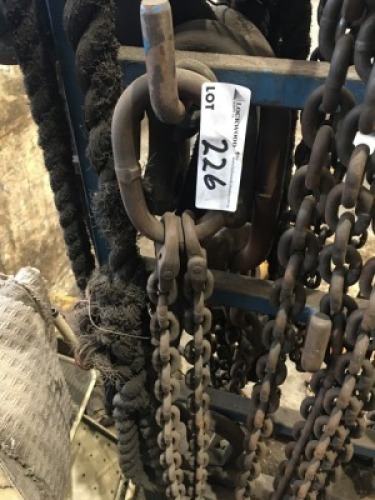 Heavy Duty Steel Framed Twin Leg Chain Lifting Sling