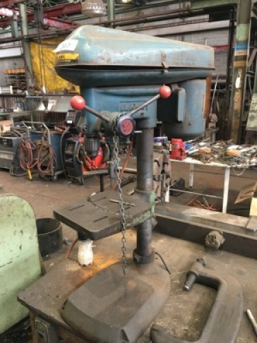 Waldown Motorised Bench Top Drill with Control to 240V Single Phase Electric Motor and Switch