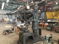 ASQUITH 1M RADIAL ARM DRILL with Adjustable Work Head, T Slotted Work Table, T Slotted Work Table Extension, Heavy Duty Machine Vice, Variable Spindle Speeds, Control to 415V 3 Phase Electric Motor and Switch