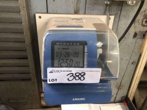 Armano Electronic Time Recording Clock and Card Racks