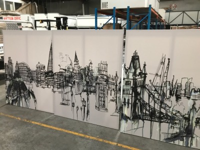 6x Timber Framed Prints on Canvas, Approx 1.2m x 1.5m