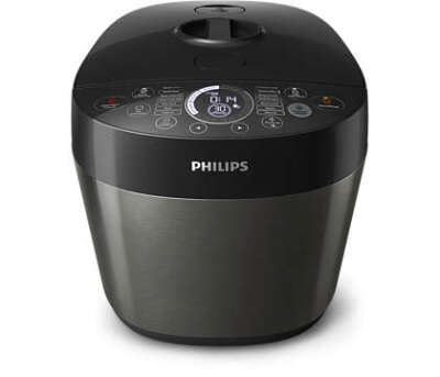 Philips Deluxe All-In-One Cooker: Metal Black