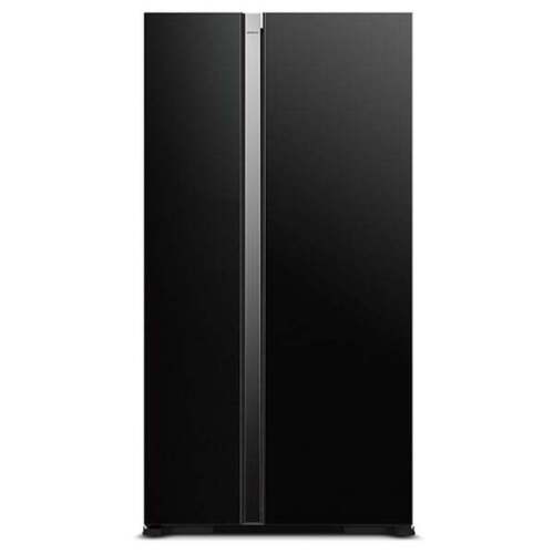 Hitachi 595L Side By Side Inverter Refrigerator - Black Glass RS800PT0GBK