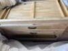 DNL Damaged Printmakers Recycled Pine Timber 9 Drawer 206cm TV Unit