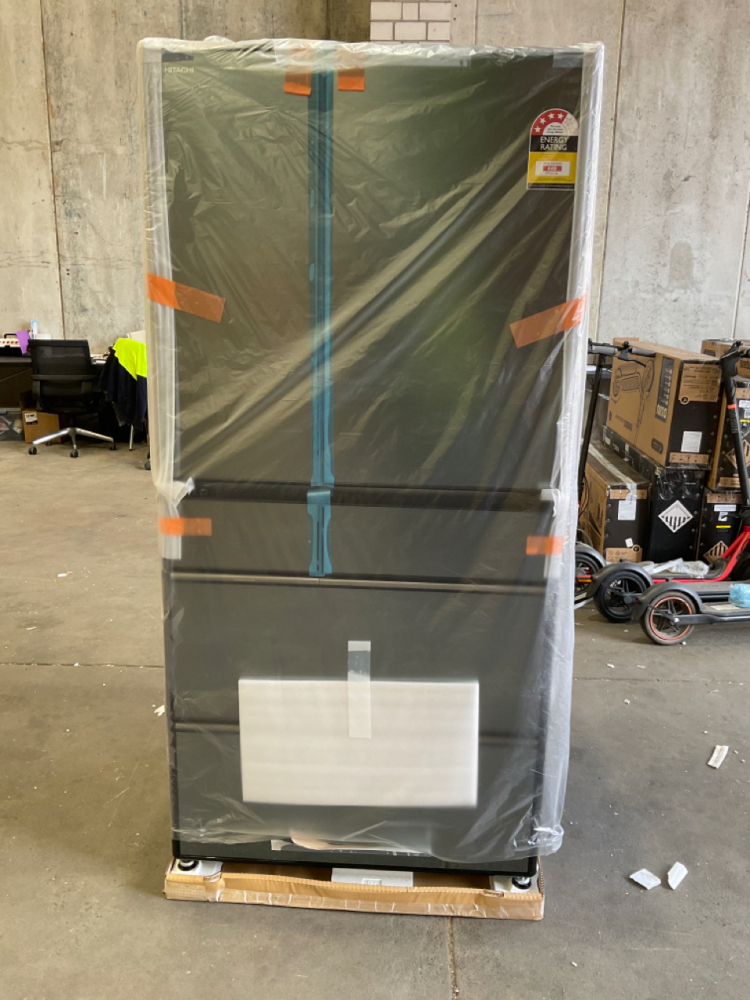 Hitachi 735L Fridge Multi Drawer French Door Fridge - Mirror Glass