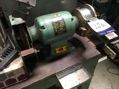 Abbott & Ashby 200mm Ind. Bench grinder with linishing arm