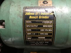 Abbott & Ashby 200mm Ind. Bench grinder with linishing arm - 2