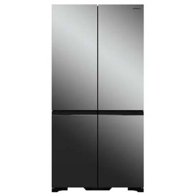 Hitachi 638L 4 Door French Door Fridge - Mirror Glass RWB640VT0XMIR