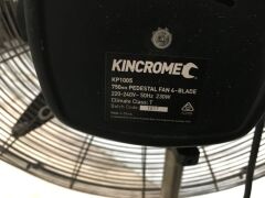 Kinchrome750mm ind. Pedestal fan - 2