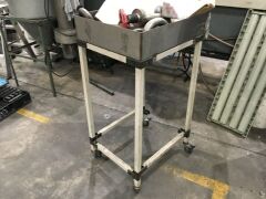 Qty of 2 x mobile tray/tables - 4