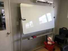White board on mobile stand